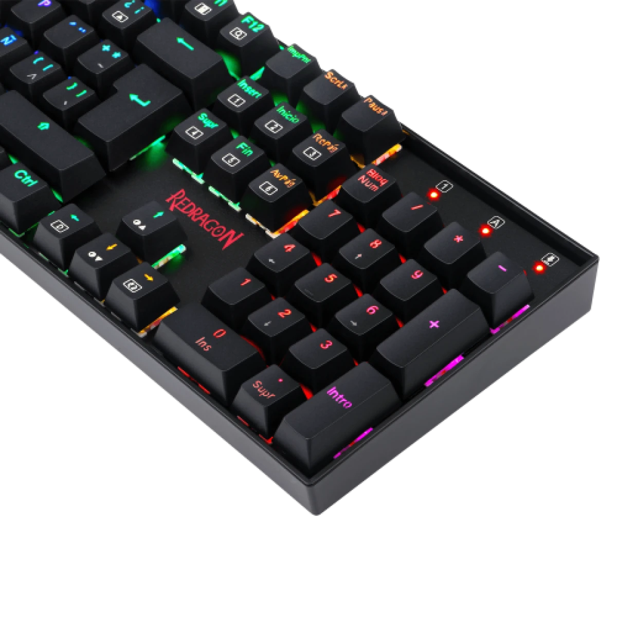 Redragon K551 MITRA Mechanical Gaming Keyboard – Blue Switches & Red LED