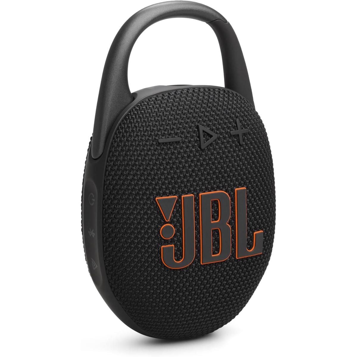 مكبر صوت JBL Clip 5 المحمول المقاوم للماء بتقنية بلوتوث، يعمل لمدة 12 ساعة