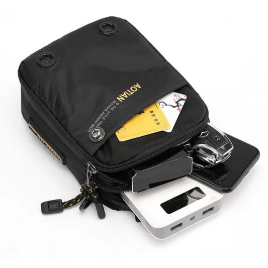 AoTian 8354 Men's Shoulder Crossbody Bag -Black