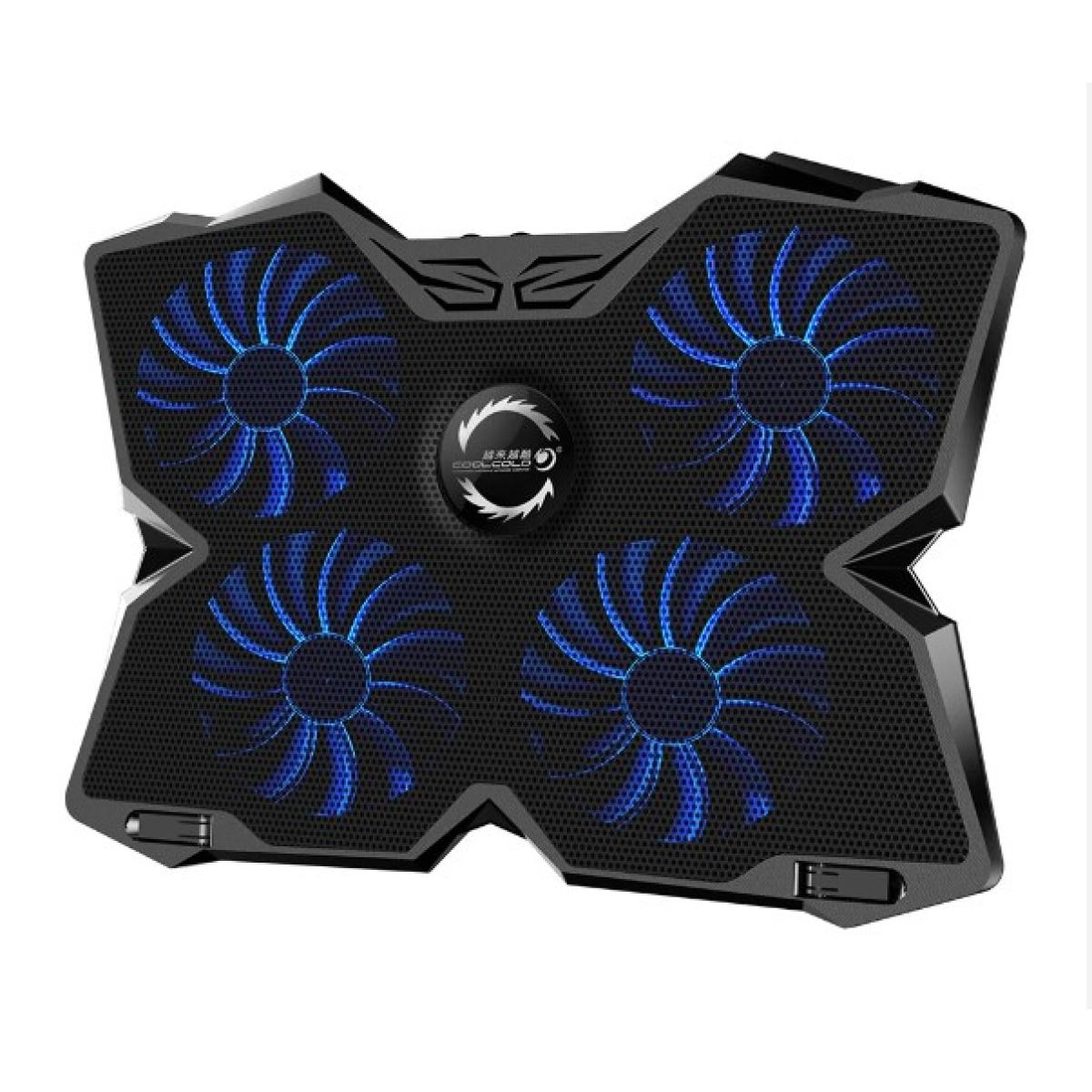 لوحة تبريد كمبيوتر محمول COOLCOLD 25 فولت للألعاب بأربع مراوح صامتة