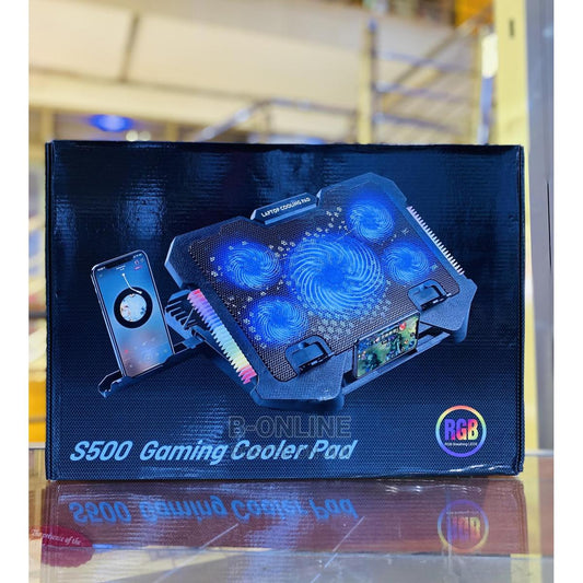 LS Premium Cooling Pad Stand S500 17.3 inch- 5 fan