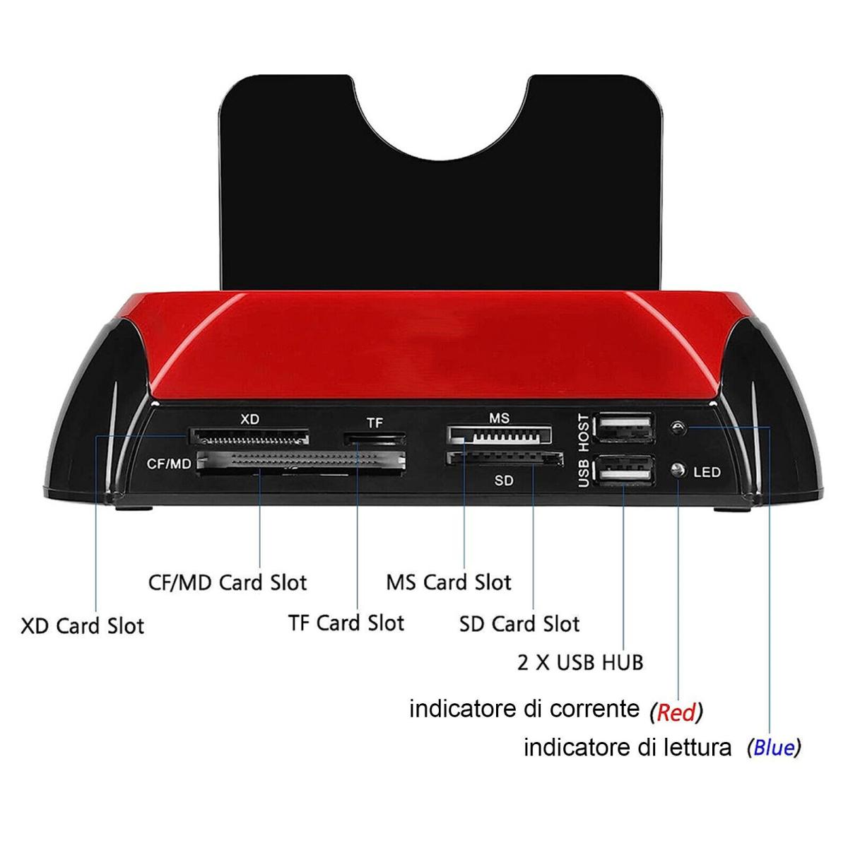 محطة إرساء استنساخ محركات الأقراص الصلبة IDE/SATA الكل في واحد بمنفذ USB 3.0