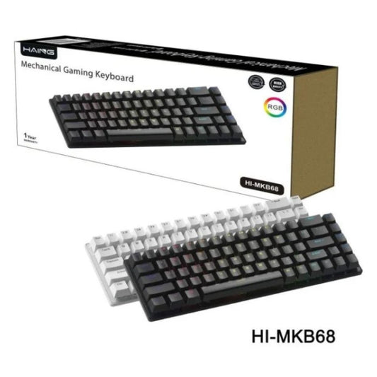 HAING HI-MKB68 Mechanical Wireless Gaming keyboard -White