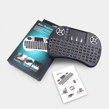 Mini Wireless Keyboard 2.4g Handheld Touchpad Rechargeable Battery