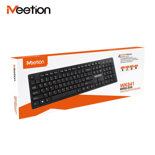 MeeTion MT-WK841 Slim 2.4G Wireless Keyboard – Ultra-thin Chocolate Design