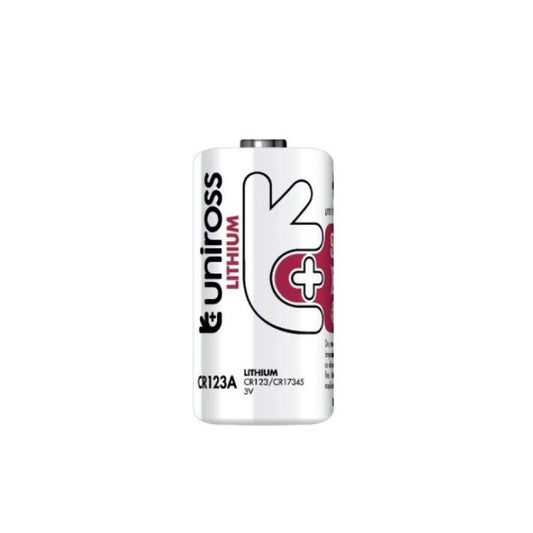 بطارية ليثيوم صناعية يونيروس CR123A 3 فولت