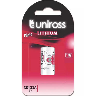 بطارية ليثيوم صناعية يونيروس CR123A 3 فولت