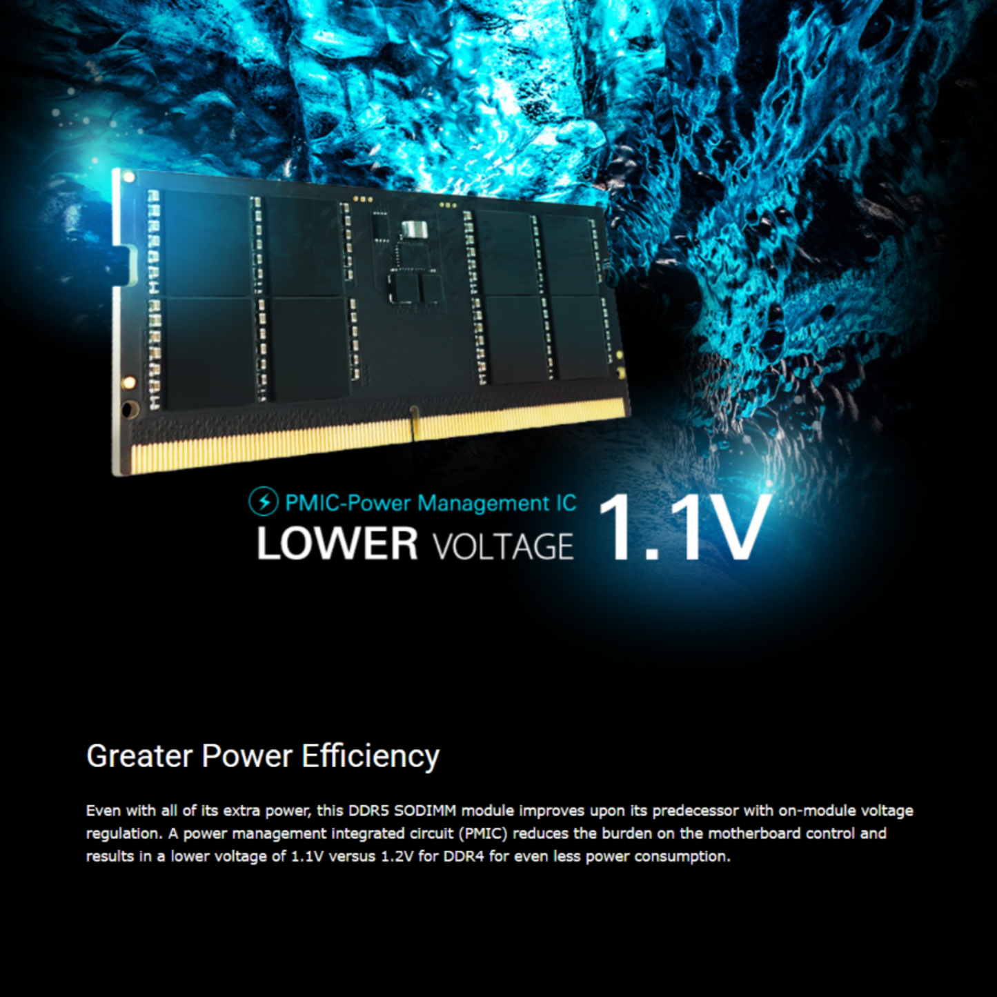 ذاكرة Silicon Power DDR5 5600MHz سعة 16 جيجابايت بجهد 1.1 فولت لأجهزة الكمبيوتر المحمولة، غير مخزنة مؤقتًا، من نوع SODIMM