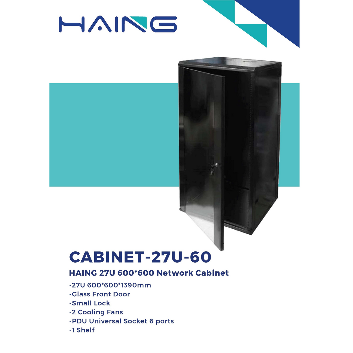 HAING 27U network cabinet product data sheet