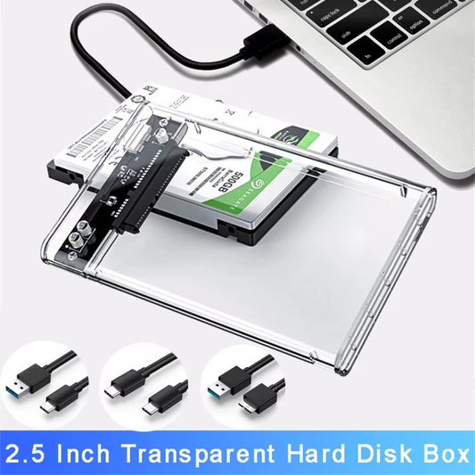 ORICO 2.5" Transparent External Hard Drive Enclosure USB 3.0