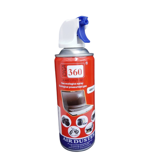 Giga 360 Air Duster - 450ml High-Pressure Electronics Cleaner
