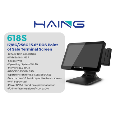 HAING 618S POS Terminal 15.6 Inch i7 10th Gen