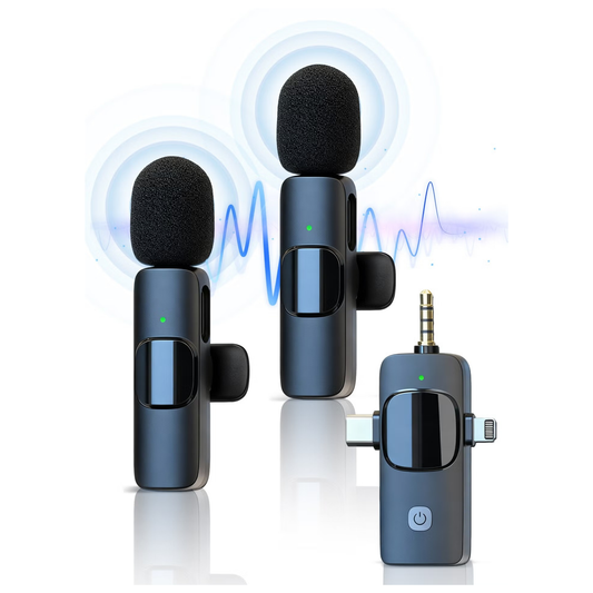 Wireless Microphone 3 in 1 for Phone Recording