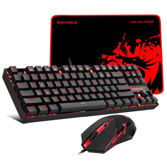 Redragon K552-BA Gaming Combo – Mechanical Keyboard, Mouse & Pad