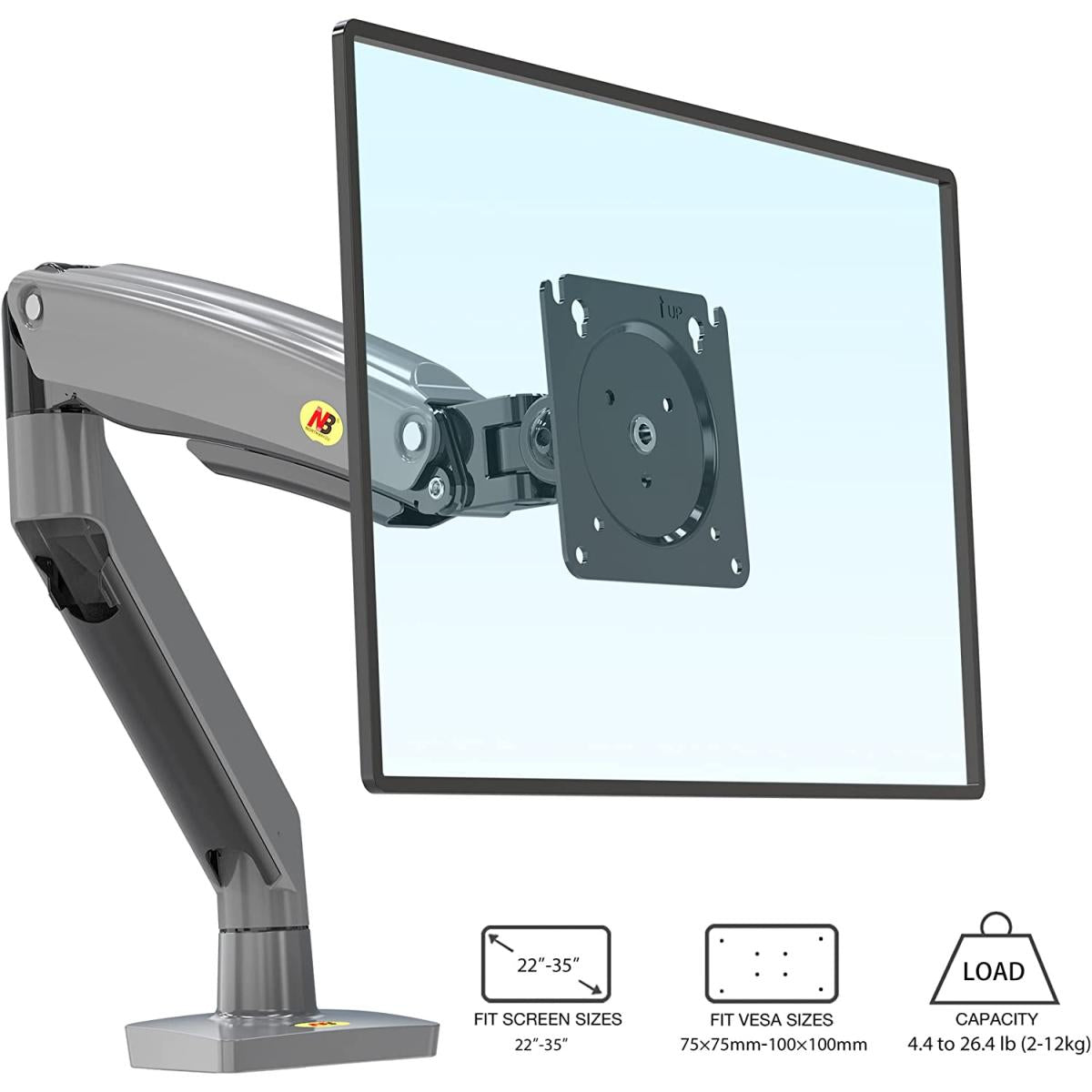 North Bayou G70 22"-35" Gas Spring Full Motion Desk Mount Bracket