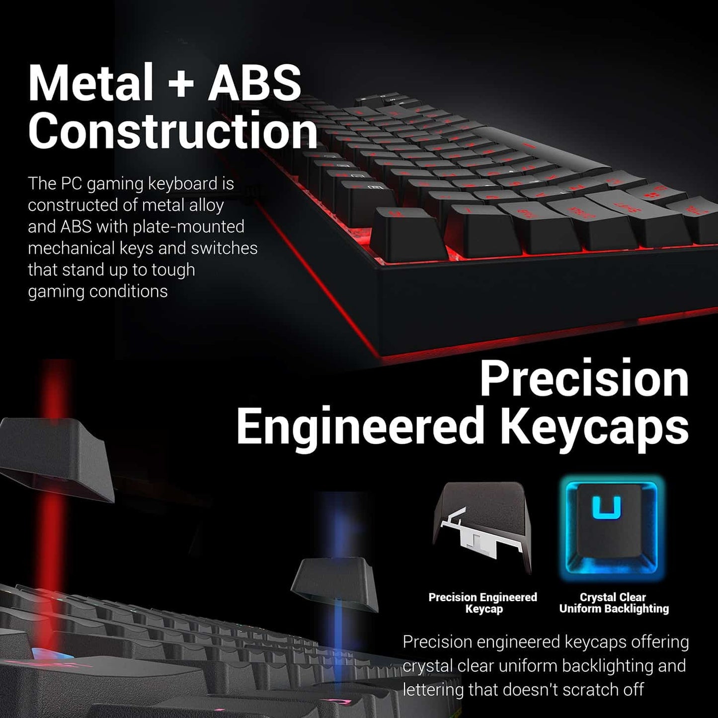 Redragon K552-BA Gaming Combo – Mechanical Keyboard, Mouse & Pad