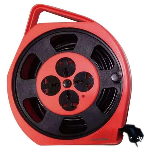 High-quality 15m Power Strip 4 Sockets Extension Reel