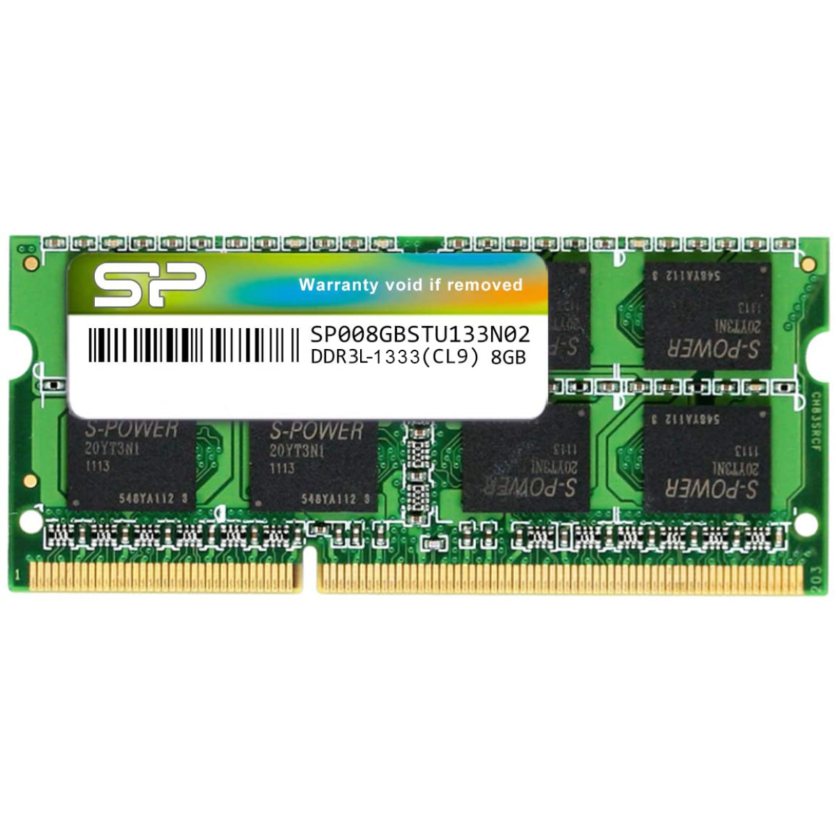 ذاكرة سيليكون باور 8 جيجابايت DDR3L منخفضة الجهد SODIMM-1333 ميجاهرتز لأجهزة الكمبيوتر المحمول