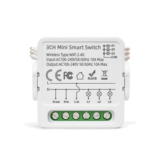 3CH Tuya WiFi Mini Smart Relay Switch