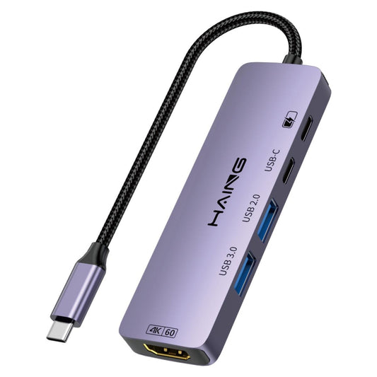 HAING HI-3031-THU 5 IN 1 Type-C To Multifunctional Adapter