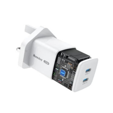 Huntkey G35 35W 2 Port Type-C PD Wall Charger MK plug