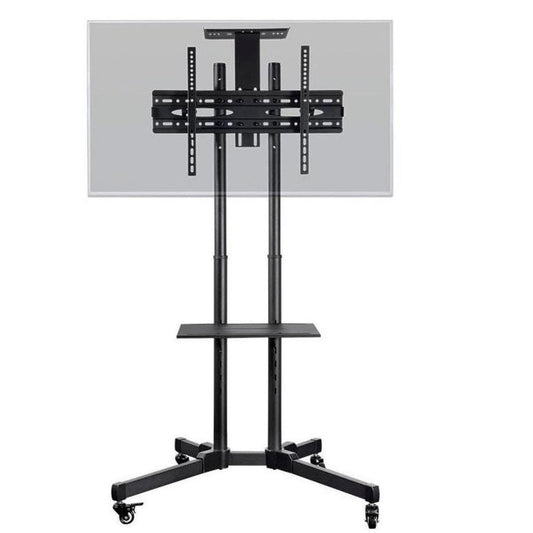 TV trolley stand for 32 to 65 inch displays with media shelf from Al-Samman Computer in Amman and Irbid Jordan