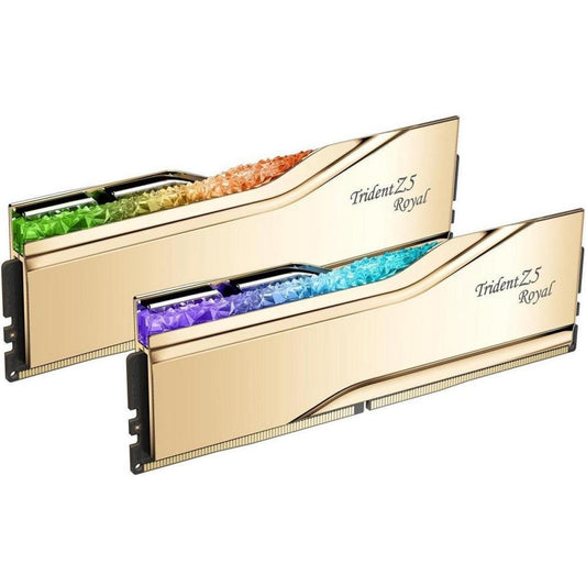 G.SKILL Trident Z5 Royal RGB Series 32GB (2x16GB) DDR5 RAM 6000MT/s CL28 Memory Kit - Gold