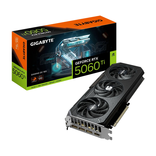 GIGABYTE GeForce RTX 5060 Ti GAMING OC 16GB GDDR7 graphics card with WINDFORCE triple fan cooling from SAMMAN.JO