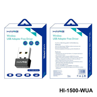 HAING HI-1500-WUA 150Mbps USB Wi-Fi Adapter for PC and Laptop from Al-Samman Computer Store in Amman and Irbid Jordan