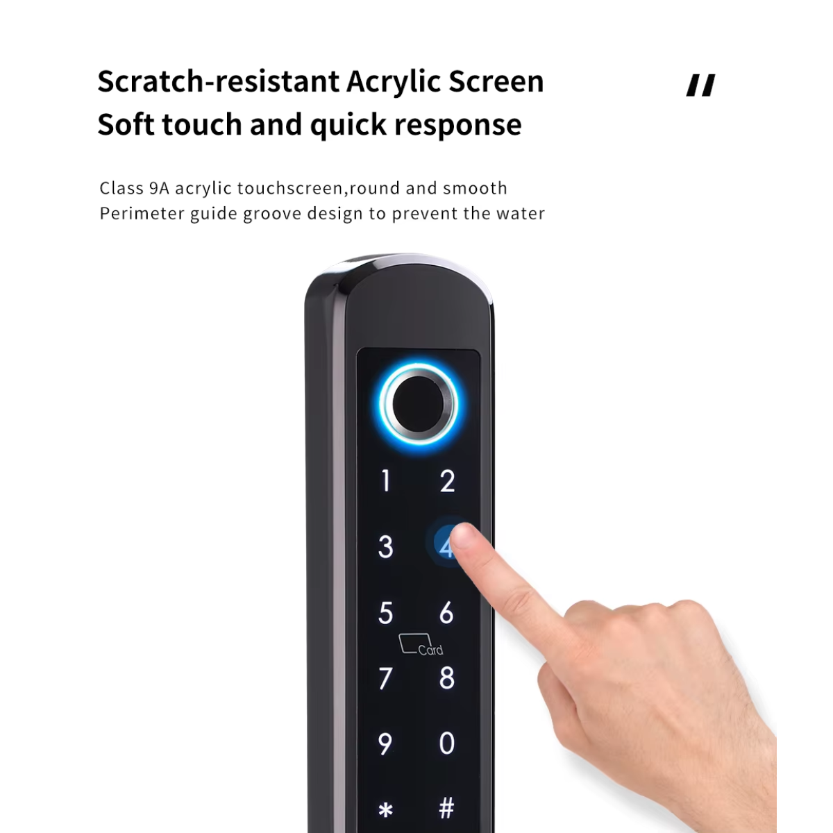 Secukey D290 TTLock fingerprint smart door lock with Bluetooth app, IC card, PIN keypad and manual key in Jordan Amman Irbid at SAMMANPC AlSamman For Computer