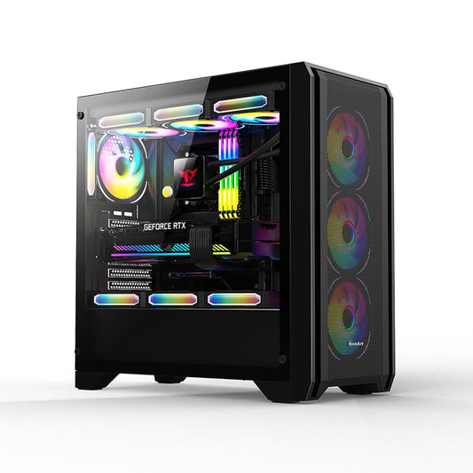 Huntkey GX750A Empty Gaming Case with 3 Fans -Black