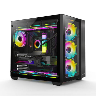 Huntkey S980 Tornado Full View Gaming Case Black