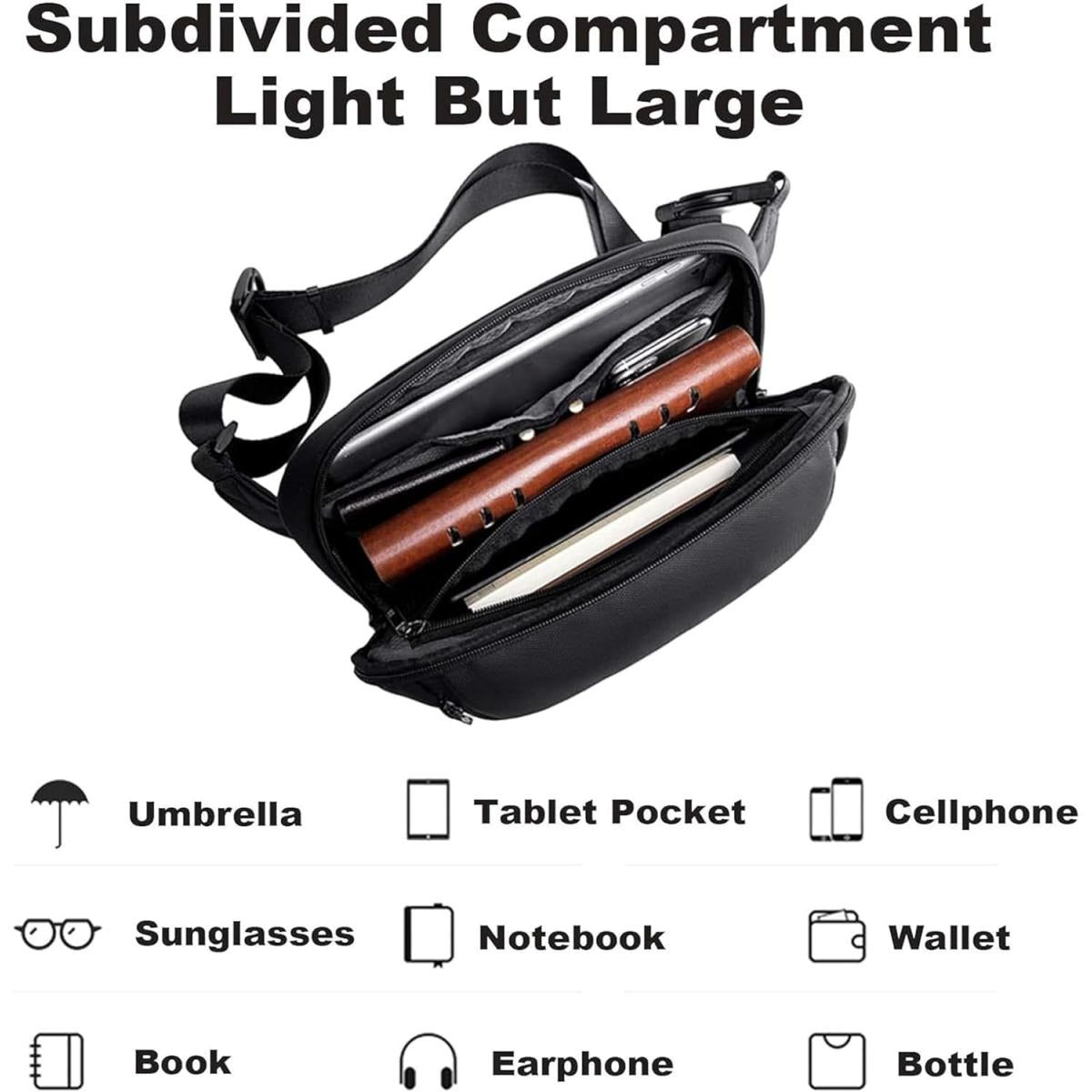 Arctic Hunter Y00561 Anti-Theft Crossbody Bag