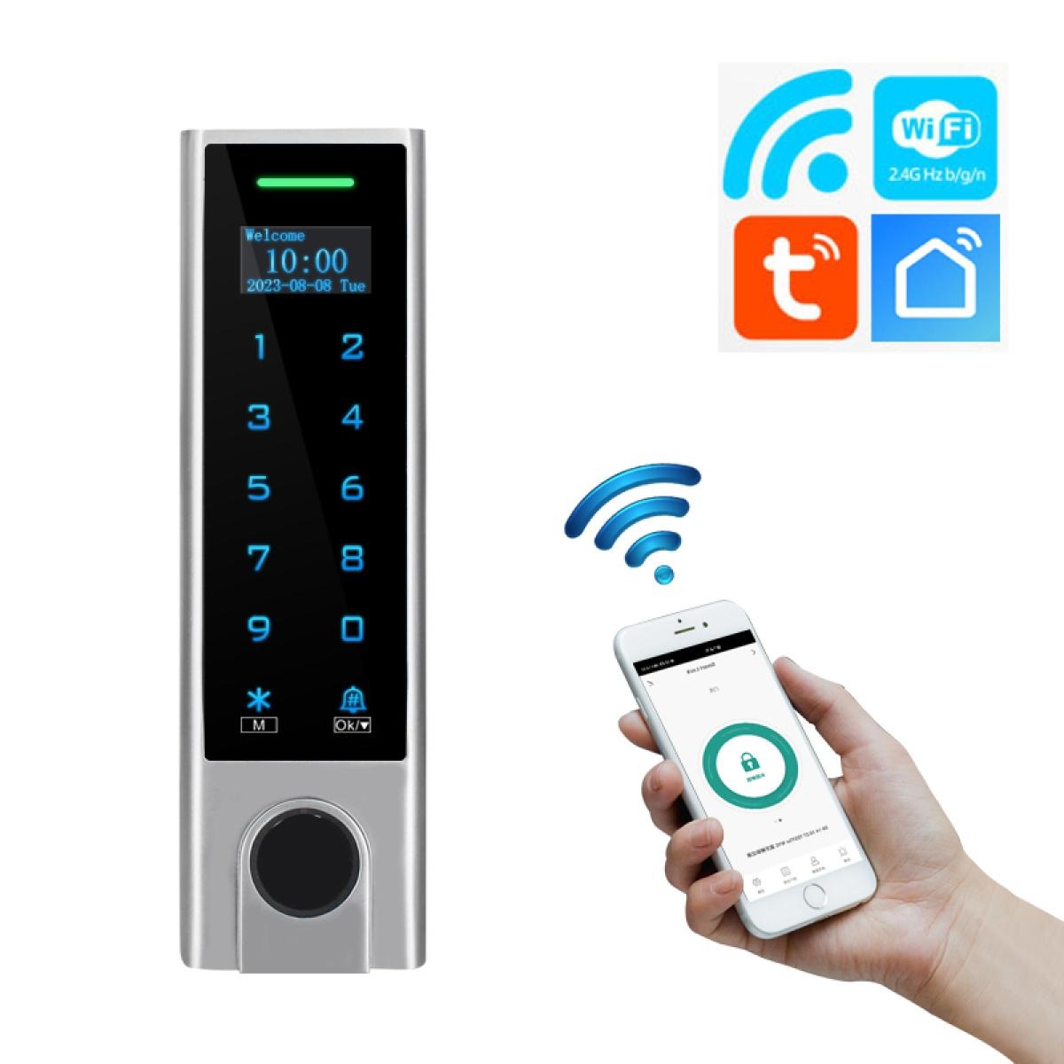 Secukey HFD3-W WiFi Fingerprint RFID PIN Door Access Control with OLED Display and IP66 Protection in Jordan Amman Irbid at SAMMANPC AlSamman For Computer
Copy English ALT