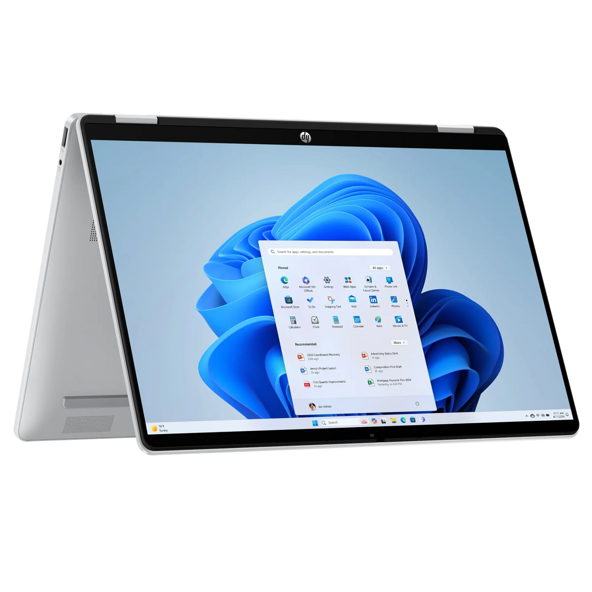 HP OmniBook 5 Laptop AI 16, Intel® Core™ Ultra 7 255U 5.2 GHz, 16 GB LPDDR5x, 512 GB M.2 SSD, 16" 2K Touch Screen, Wi-Fi 6E, Bluetooth 5.3, Windows 11