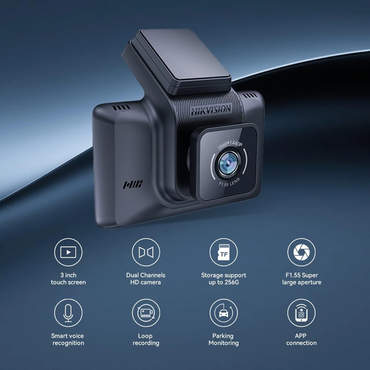 Hikvision AE-DC4328-K5 2CH dash camera with 1440P front 1080P rear GPS Wi-Fi and 3-inch IPS touch screen from Al-Samman Computer Jordan