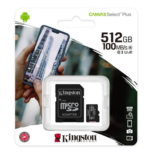 كرت ذاكرة Kingston SD 512GB للكاميرات