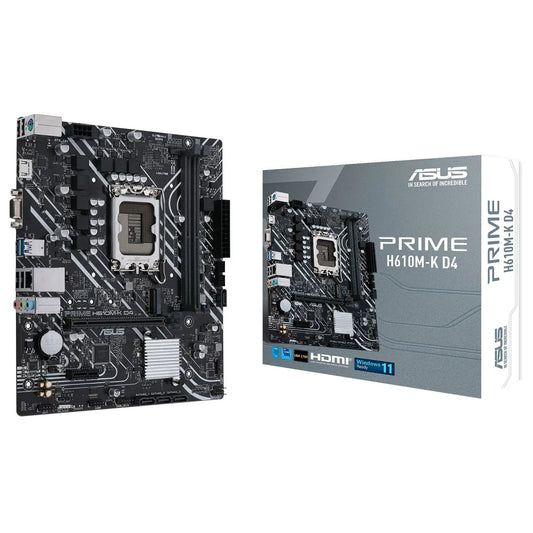 ASUS PRIME H610M-K D4 Intel Motherboard PCIe 4.0 DDR4
