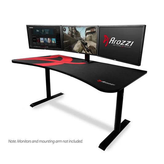 Arozzi Arena 62 (DE-11) Gaming Desk – Full Surface Mouse Pad
