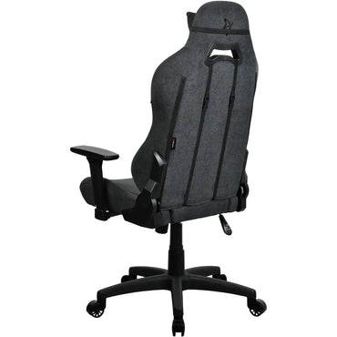Arozzi Torretta Soft Fabric (2023) Soft Pleasant & Durable Ergonomic Design 3D Armrest 2 Adjustable Height Supportive Pillows & Adjustable Height - Dark Grey