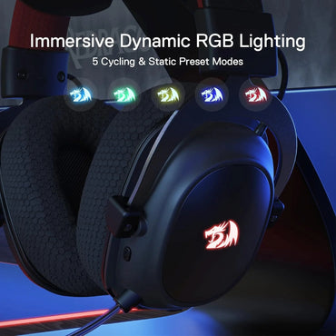 Redragon H510 Pro Zeus RGB Wireless Gaming Headset 7.1 Surround