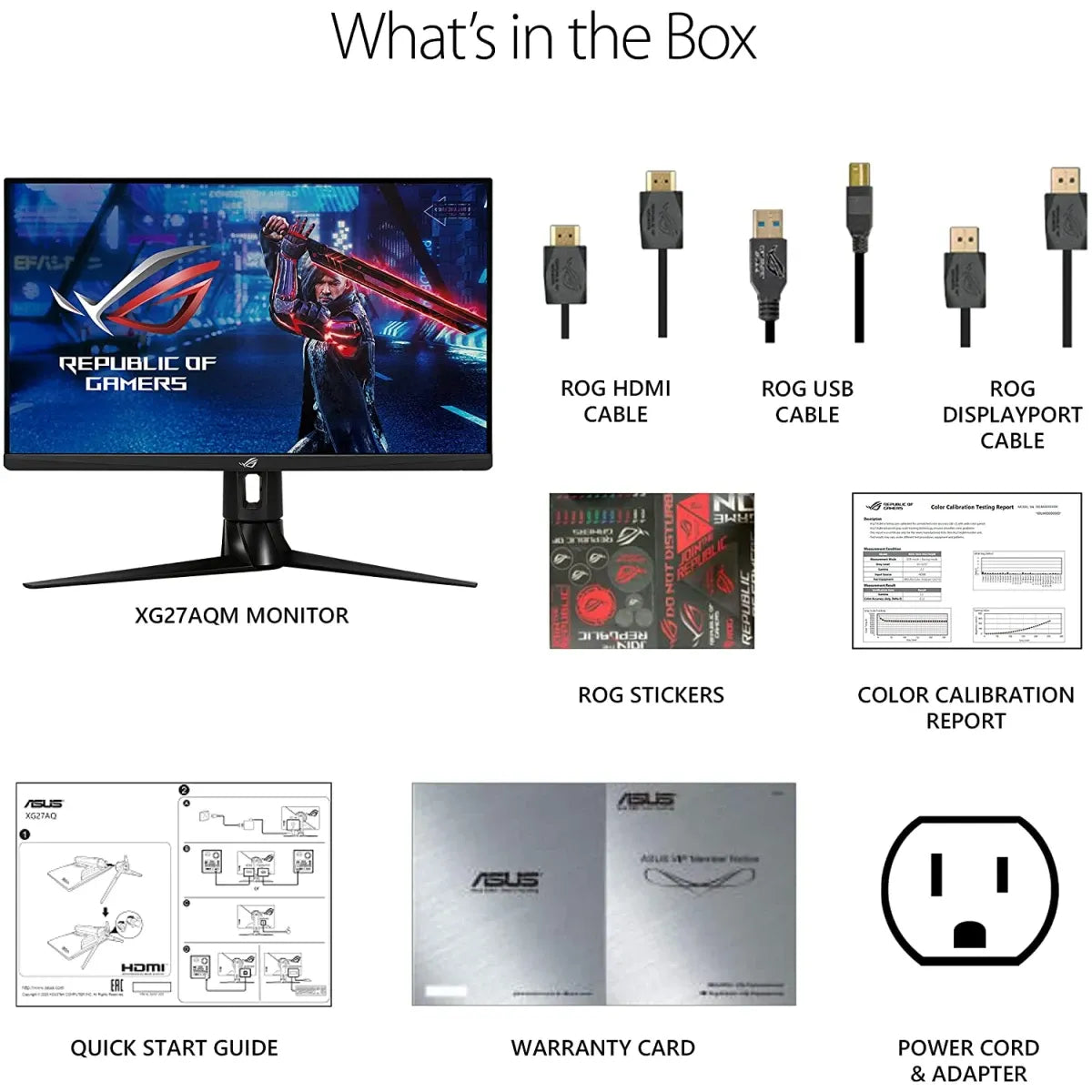شاشة ASUS ROG Strix XG27AQM 27 بوصة 2K 270Hz Fast IPS