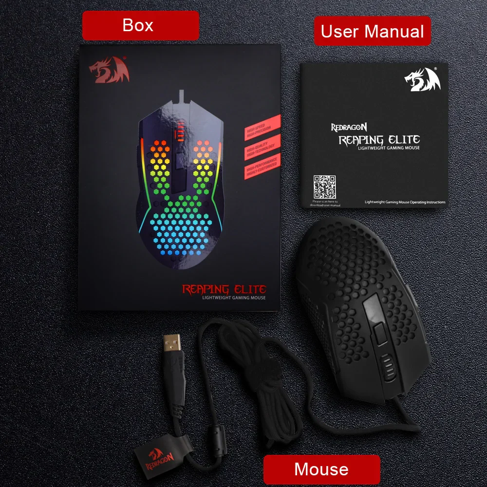 Redragon M987P-K Reaping Elite RGB Gaming Mouse