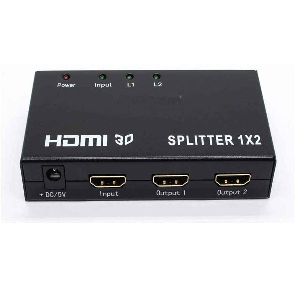 4K HDMI 1x2 Splitter, Dual Output UHD Mirroring