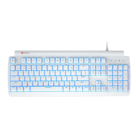 Meetion MT-MK600 Blue Switch Olly Go Mechanical Gaming Keyboard -White