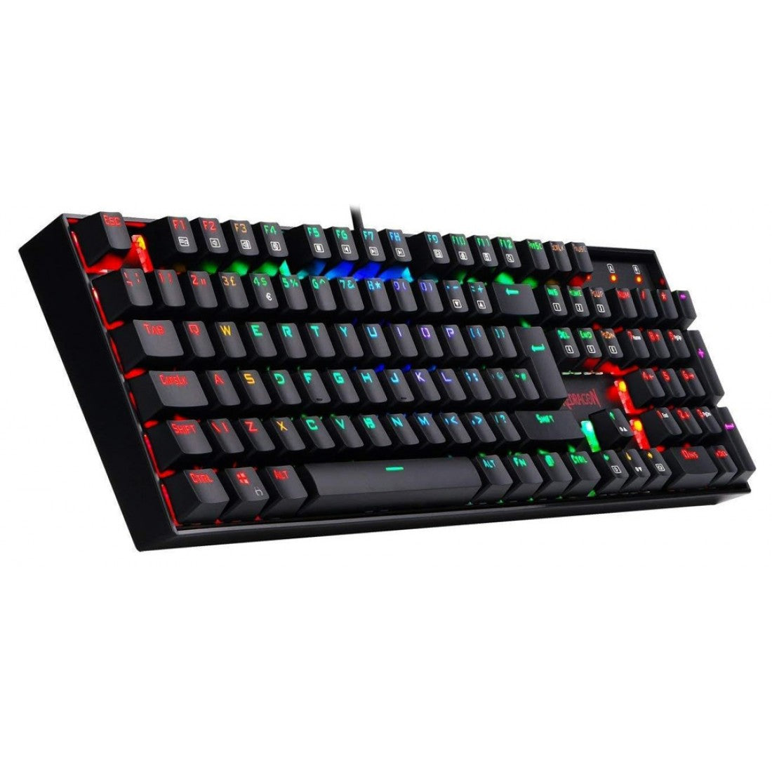 Redragon K551 MITRA Mechanical Gaming Keyboard – Blue Switches & Red LED