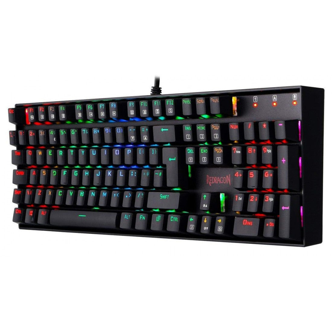 Redragon K551 MITRA Mechanical Gaming Keyboard – Blue Switches & Red LED