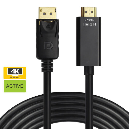 DisplayPort to HDMI Active Adapter Cable 4K Ultra HD 1.5 M