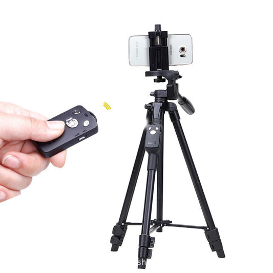 حامل ثلاثي القوائم VCT 5208 مع جهاز تحكم عن بعد بتقنية البلوتوث للكاميرا والهاتف