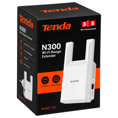 Tenda T10 N300 Wi-Fi Range Extender 300Mbps with Ethernet from Al-Samman Computer Jordan